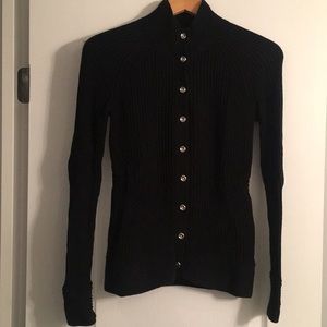 Banana Republic Ribbed knit cotton cardigan